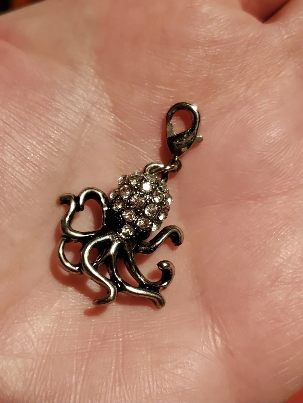 Vintage Sparkling Octopus Charm/Zipper Pull - Picture 5 of 6